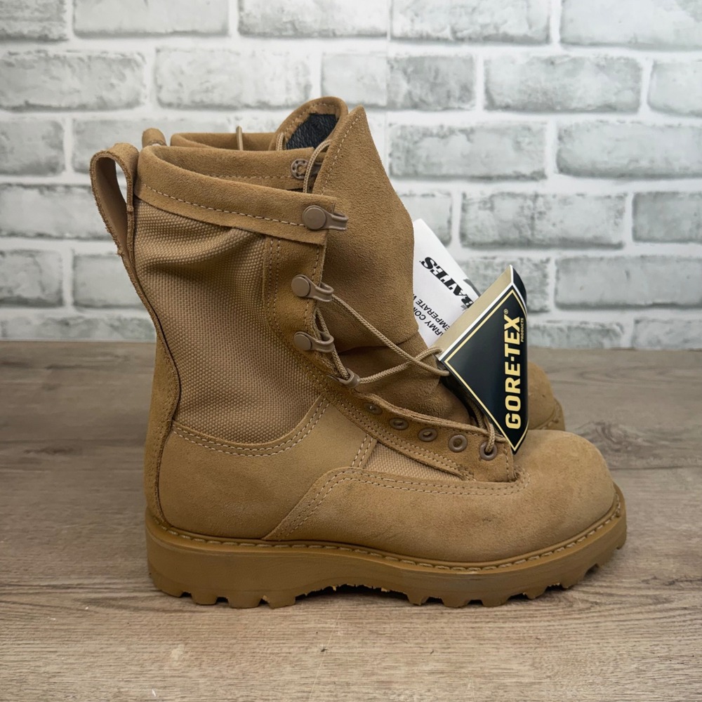 Bates Tactical Combat Boots Vibram Sole Tan Mens 4.5 R